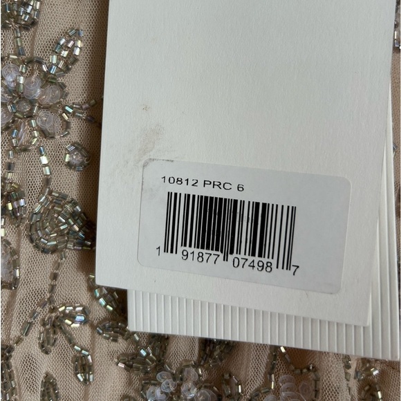 Mac Duggal 10812 NWT BEADED TEA LENGTH DRESS W/ SHEER SLEEVES - Picture 7 of 15